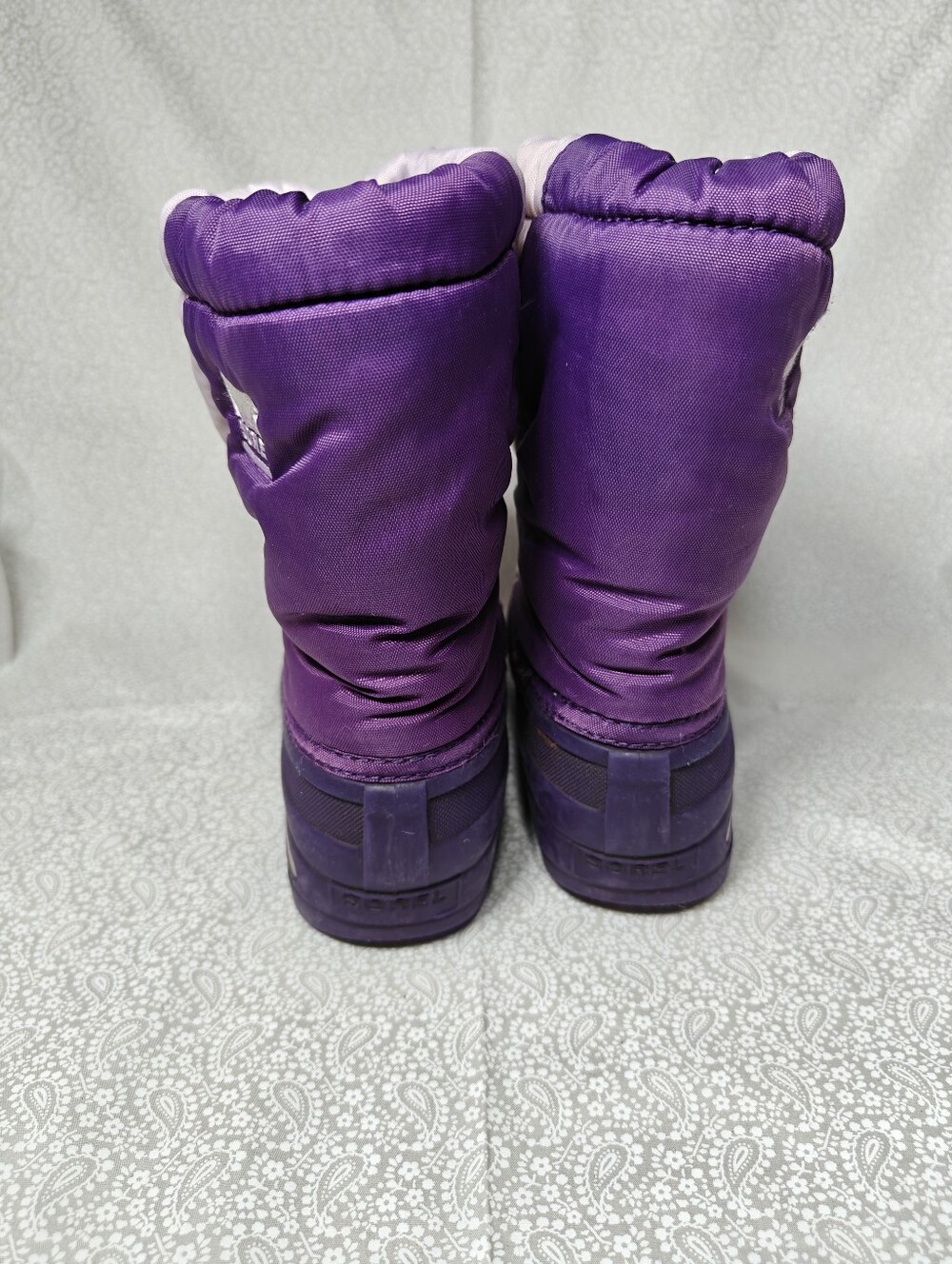 Sorel Youth Cub Insulated Purple Lavender Winter Snow Boots Toddler Girl's 12 - Picture 8 of 11